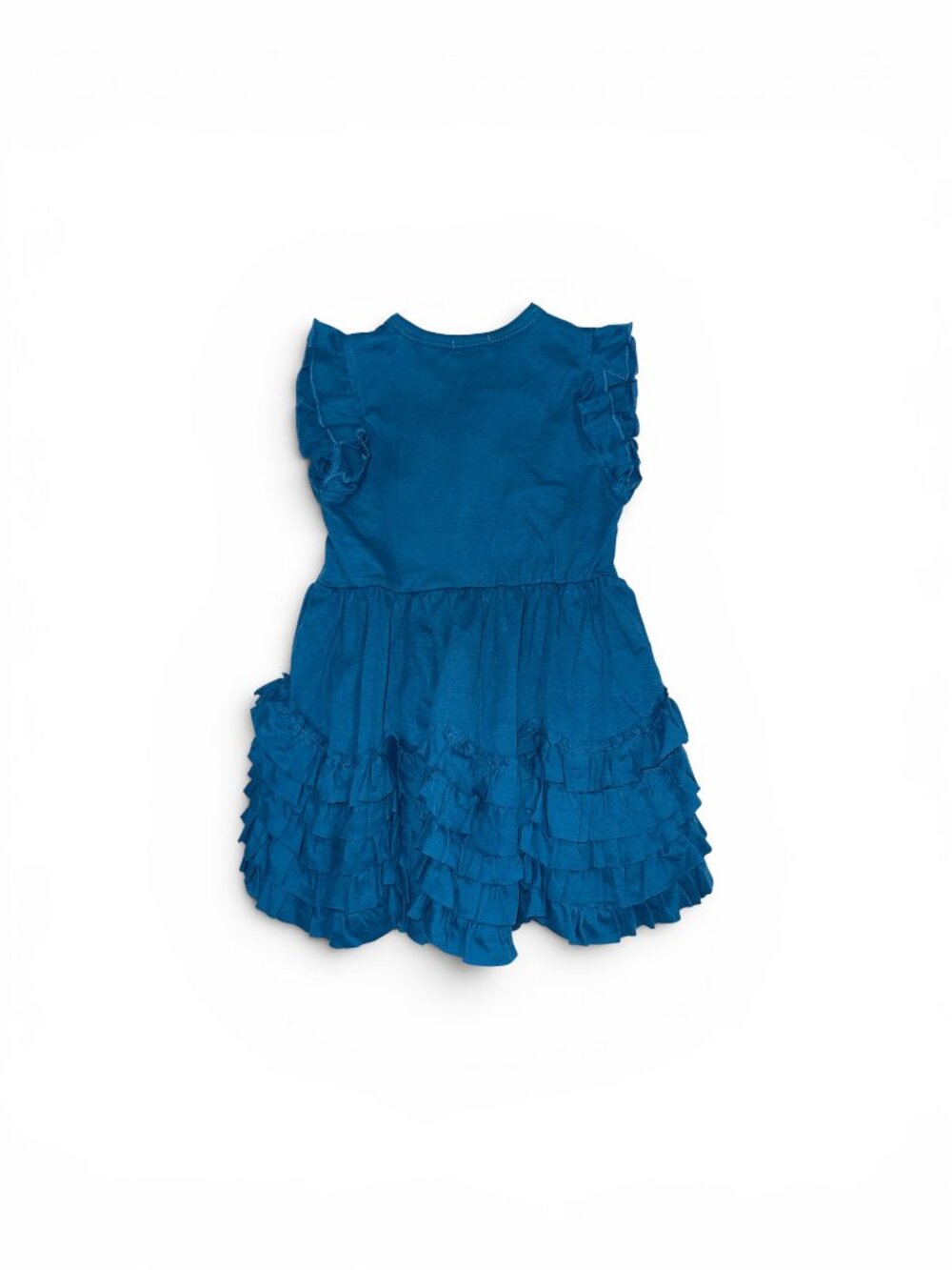 Lemon Loves Layette Ruffle Dress | Blue Sleeveless Boutique Style | 18–24M NWT - Picture 2 of 2